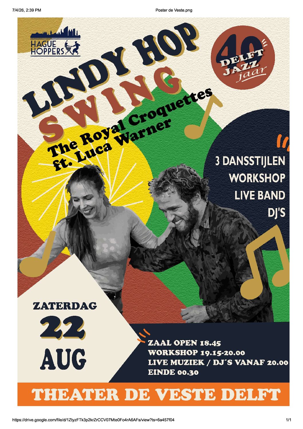 Hague Hoppers at the Jazz Festival Delft – free dancing!